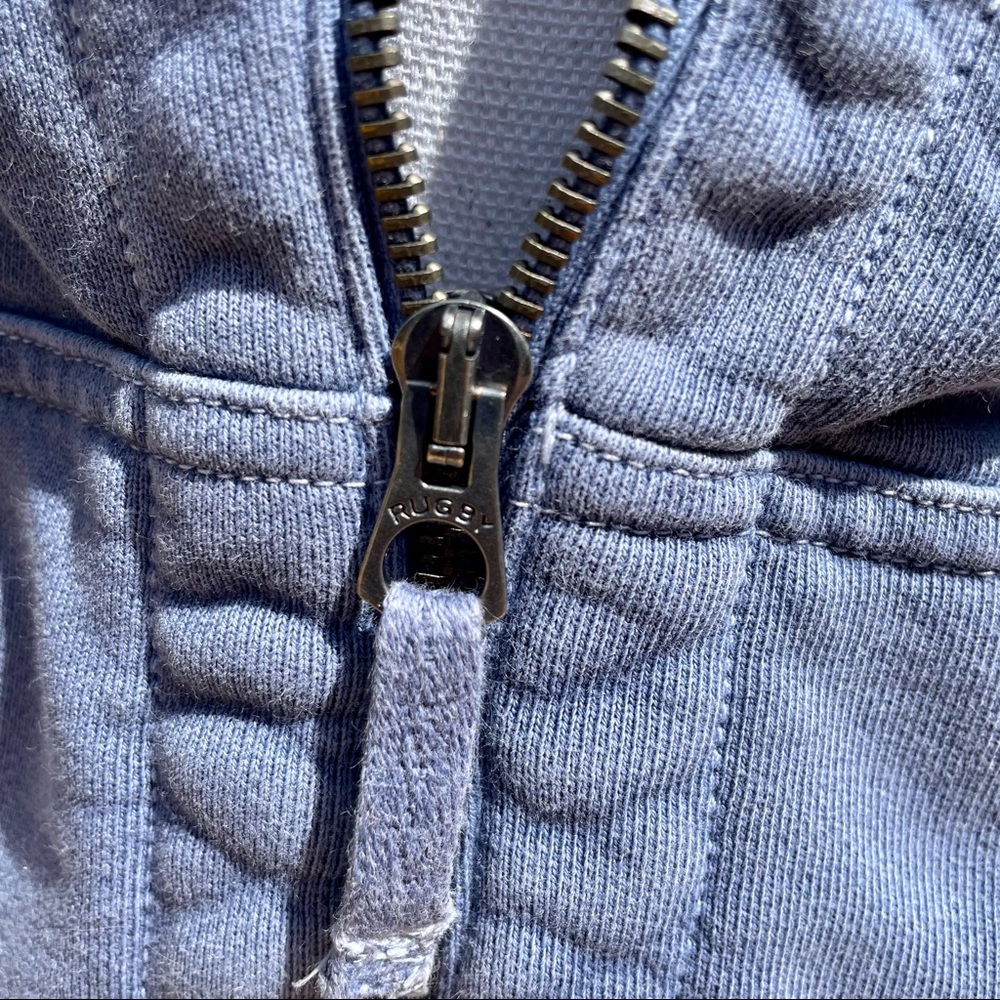 EUC! Rugby Hooded Zip Up Jacket - Picture 6 of 7